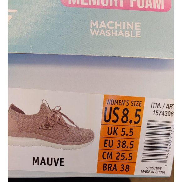 Skechers Women Bountiful Creative Running Sport Shoes--Mauve - Picture 7 of 8